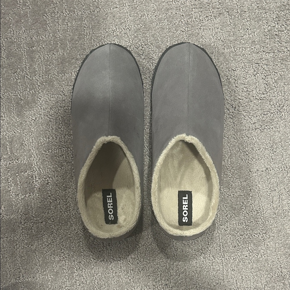 Sorel Grey   Slip-On Cozy Lined Loafers